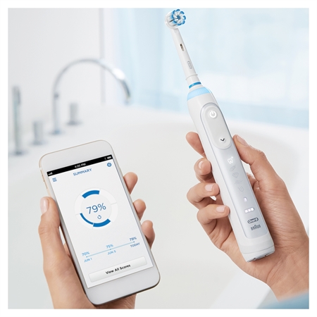 Oral B Genius 10000N Special Edition Lotus White Elektrische Tandenborstel
