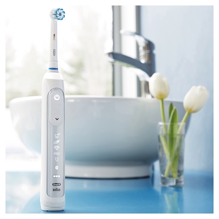 Oral B Genius 10000N Special Edition Lotus White Elektrische Tandenborstel