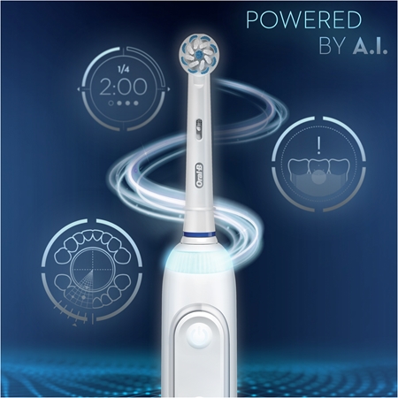 Oral B GeniusX + Aquacare 6 Ensemble de soins dentaires