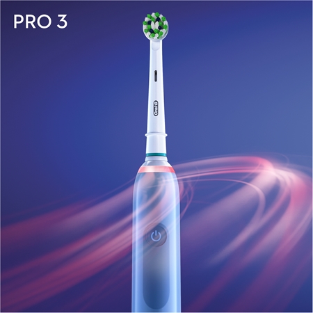 Oral B Pro 3 3000 Cross Action Blue Elektrisk tandbørste