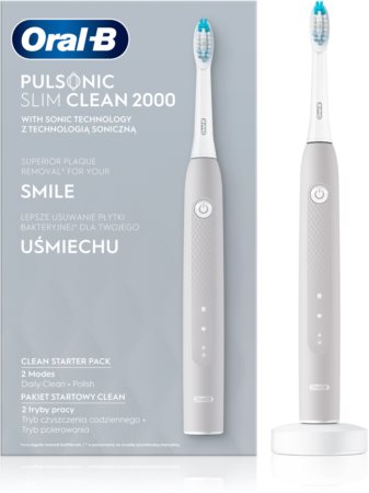 Oral B Pulsonic Slim Clean 2000 Grey brosse à dents sonique