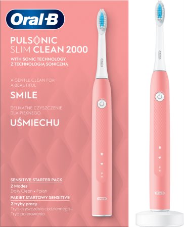 Oral B Pulsonic Slim Clean 2000 Pink elektrische Schallzahnbürste