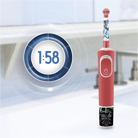 Oral B Vitality D100 Kids StarWars elektrinis dantų šepetėlis (+ rankovė)
