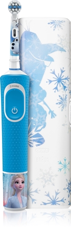 Oral B Vitality Kids 3+ Frozen escova de dentes eléctrica (com estojo) para crianças
