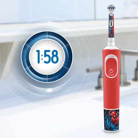 Oral-B Vitality D100 Kids Spiderman elektryczna szczoteczka do zębów dla dzieci