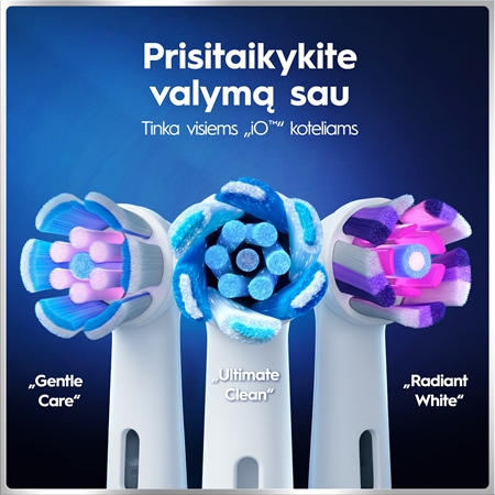 Oral-B iO6 elektrinis dantų šepetėlis su krepšeliu
