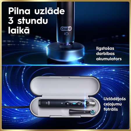 Oral-B iO9 2 zobu birstu komplekts ar uzlādes futrāli