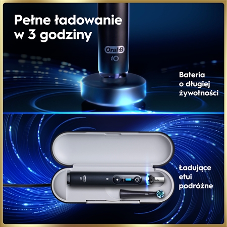 Oral-B iO9 zestaw 2 szczoteczek do zębów z ładowalnym etui
