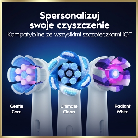 Oral-B iO9 zestaw 2 szczoteczek do zębów z ładowalnym etui