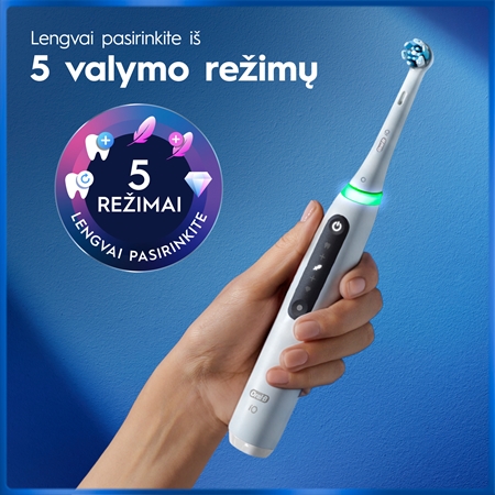 Oral-B iO5 elektrinis dantų šepetėlis su krepšeliu