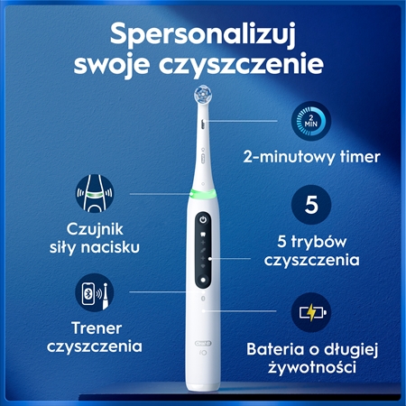 Oral-B iO5 elektryczna szczoteczka do zębów z futerałem