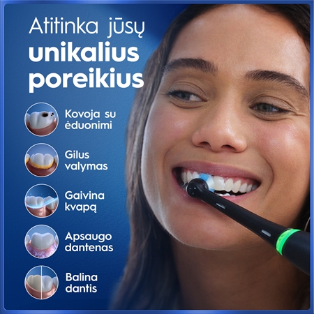 Oral-B iO5 elektrinis dantų šepetėlis su krepšeliu