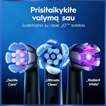 Oral-B iO5 elektrinis dantų šepetėlis su krepšeliu
