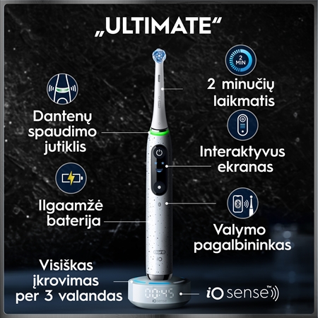 Oral-B iO10 elektrinis dantų šepetėlis