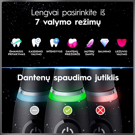 Oral-B iO10 elektrinis dantų šepetėlis
