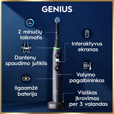 Oral-B iO9 elektrinis dantų šepetėlis