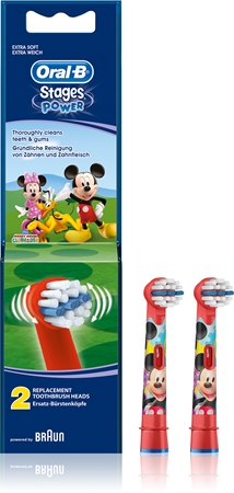 Oral B Stages Power EB10 Mickey Mouse Vervangende Opzetstuk voor Tandenborstel Extra Soft