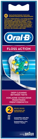 Oral B Floss Action EB 25 náhradné hlavice na zubnú kefku 2 ks