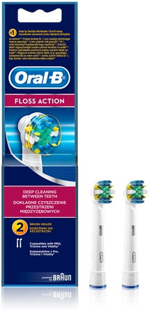 Oral B Floss Action EB 25 náhradné hlavice na zubnú kefku 2 ks