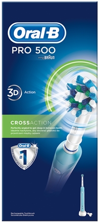 Oral B PRO 500 3D CrossAction elektrische Zahnbürste