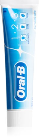 Oral B 1-2-3 Salt Power White Blegende tandpasta til komplet tandpleje