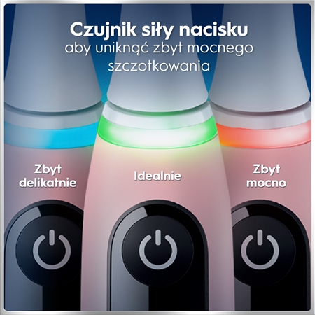 Oral-B iO6 Connected Coach zestaw szczoteczek do zębów i wymiennych końcówek z futerałem
