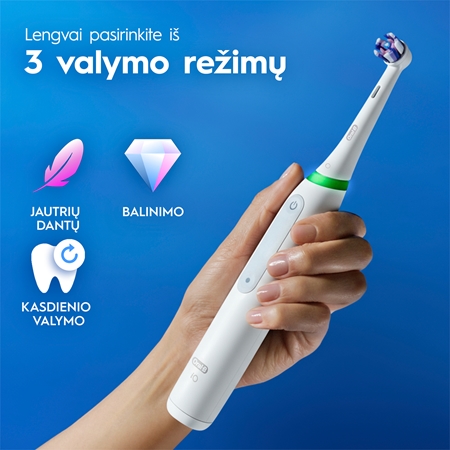 Oral-B iO3 Clean & White elektrinis dantų šepetėlis