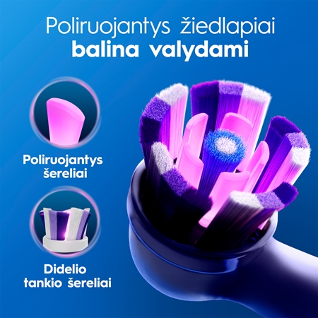 Oral-B iO3 Clean & White elektrinis dantų šepetėlis