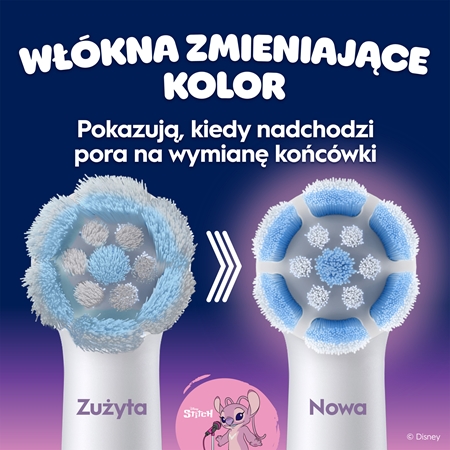 Oral-B iO Kids Disney Stitch Angel końcówki wymienne do szczoteczki do zębów dla dzieci