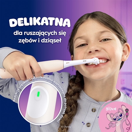 Oral-B iO Kids Disney Stitch Angel elektryczna szczoteczka do zębów dla dzieci