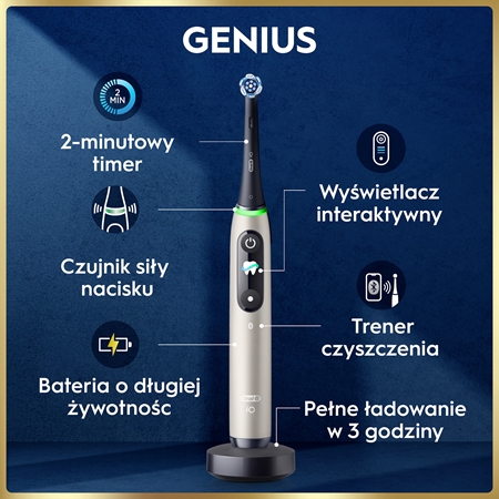 Oral-B iO9 elektryczna szczoteczka do zębów z futerałem