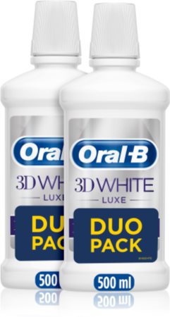 Oral B 3D White Luxe ústní voda 2 ks