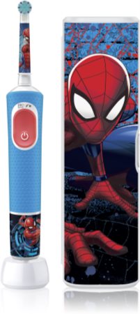 Cepillo eléctrico - Oral-B Pro Kids Spider-Man, 2 Modos, Estuche