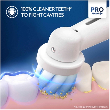 Oral B PRO Junior 6+ електрическа четка за зъби за деца