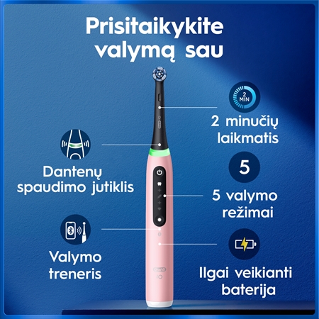 Oral-B iO5 elektrinis dantų šepetėlis