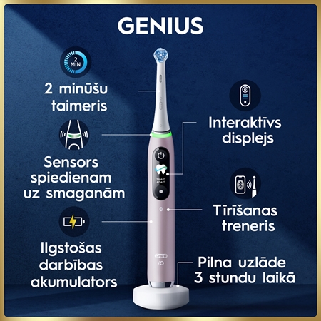 Oral-B iO 9 Elektriskā zobu suka ar uzlādes futrāli