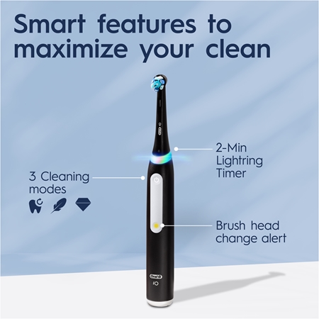 Oral-B iO White Clean Electric Toothbrush with charger case