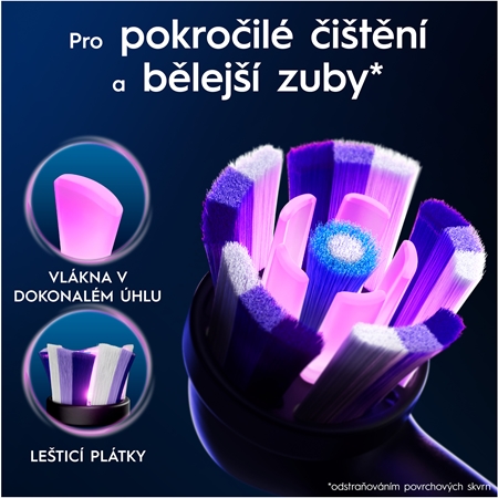 Oral B iO Radiant White náhradní hlavice pro zubní kartáček s bělicími vlákny