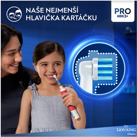 Oral B PRO Kids 3+ The Lion King elektrický zubní kartáček s pouzdrem