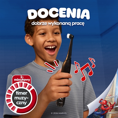 Oral-B iO Kids Marvel Spiderman elektryczna szczoteczka do zębów dla dzieci