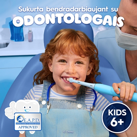 Oral-B iO Kids Disney Stitch elektrinis dantų šepetėlis vaikams