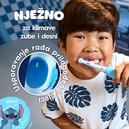 Oral-B iO Kids Disney Stitch električna četkica za zube za djecu