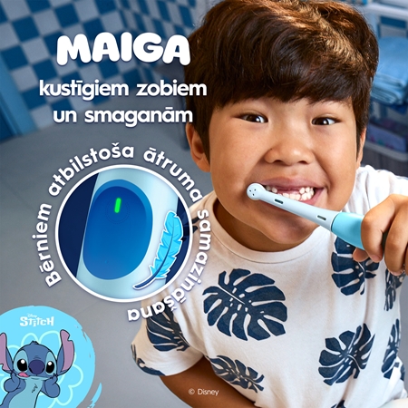 Oral-B iO Kids Disney Stitch Elektriskā zobu suka bērniem