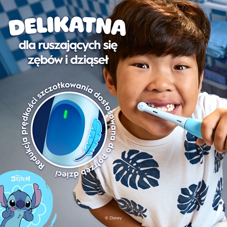 Oral-B iO Kids Disney Stitch elektryczna szczoteczka do zębów dla dzieci