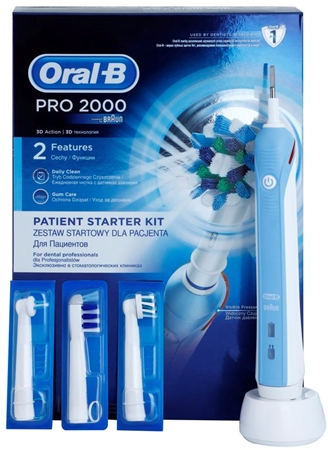 Oral B Pro 2000 D20.543.2M Blue Box Professional Electric Toothbrush