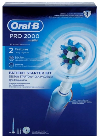 Oral B Pro 2000 D20.543.2M Blue Box Professional Electric Toothbrush