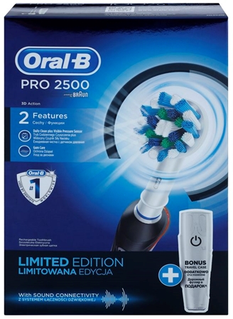 Oral B Pro 2500 Black D20.513.2MX elektryczna szczoteczka do zębów