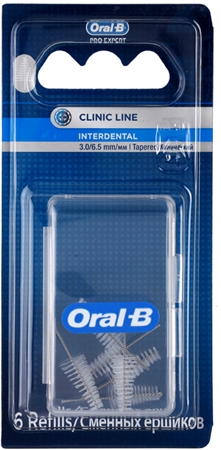Oral B Pro-Expert Clinic Line Spare Conical Interdental Brushes in Blister 6 pcs