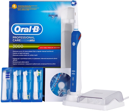 Oral B Pro 3000 D20.555.3 Box Professional elektrische Zahnbürste