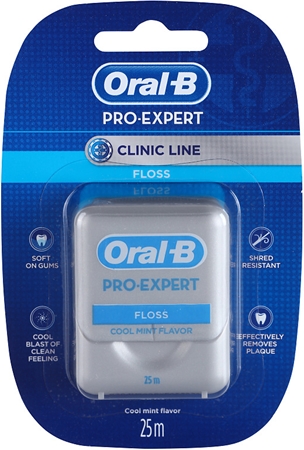 Fil Dentaire Oral-B Pro Expert Advanced 25m Goût Menthe - élimination Plaque